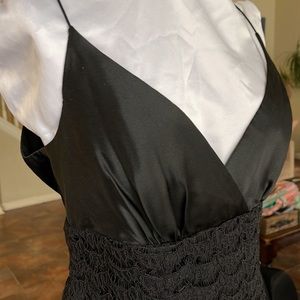 Black lace camisole top